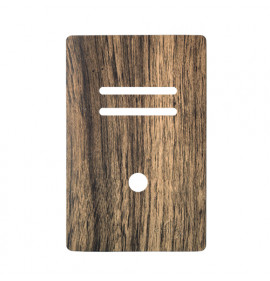 Placa p/ 2 Interruptores + Furo 4x2 - Novara Carvalho